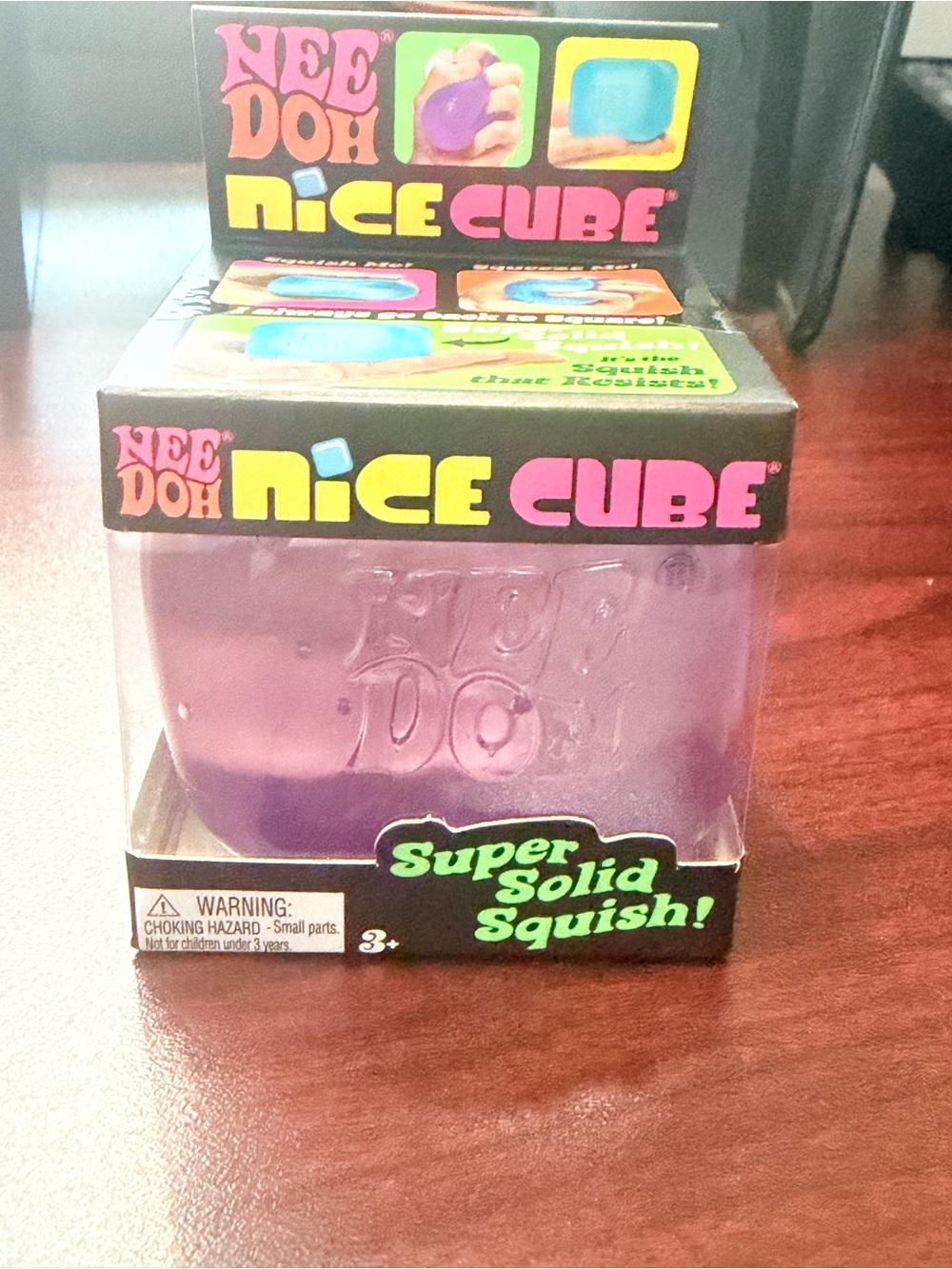 NeeDoh Nice Cube Super Solid Squish - Purple